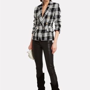 L’Agence tweed blazer